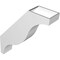 Ekena Millwork 5 1/2-in. W x 22-in. D x 26-in. H Funston Architectural Grade PVC Knee Brace BRCP055X22X26FST - alternate 3